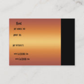 Profil Nom personnel Carte Black Gold Flower (Dos)