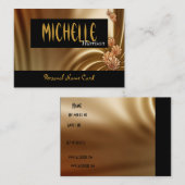 Profil Nom personnel Carte Draps de soie (Devant / Derrière)