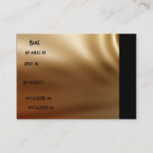 Profil Nom personnel Carte Draps de soie (Dos)