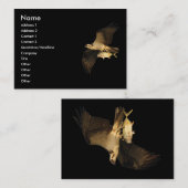 profil ou carte de visite, balbuzard (Devant / Derrière)