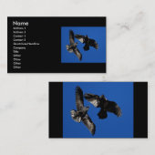 profil ou carte de visite, corbeaux (Devant / Derrière)