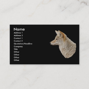 profil ou carte de visite, coyote