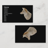 profil ou carte de visite, coyote (Devant / Derrière)