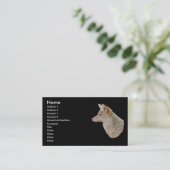 profil ou carte de visite, coyote (Debout devant)