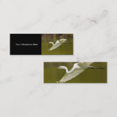 profil ou carte de visite, héron (Devant / Derrière)