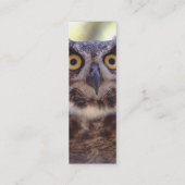 profil ou carte de visite, hibou (Dos)