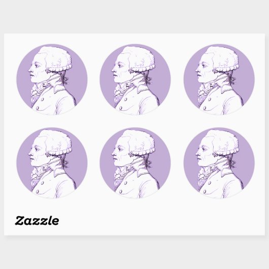 Profil Robespierre dans Sticker Lavender (Feuille)