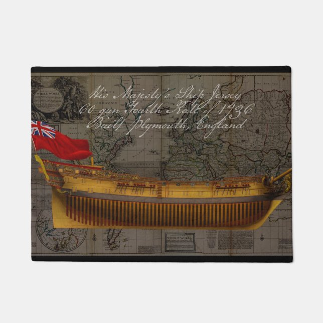 Profile Painting of Ship Jersey Deurmat (Voorkant)