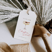 Profiteer van de kerstritsbeugel cadeaulabel