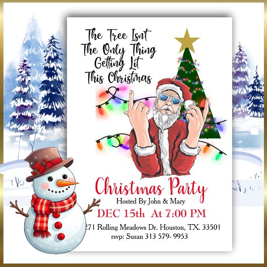 Profiteer van de uitnodiging voor kerstmis