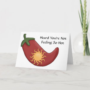 Profiteer van de well Hot Red Chili Pepper Card -  Kaart