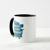 Profitez de chaque instant – Design de mug inspira (Devant gauche)