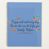 Profitez de chaque planificateur bleu quotidien (8 (Devant)