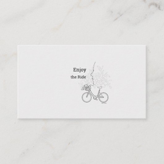 Profitez de la balade : Carte de visite minimalist (Devant)