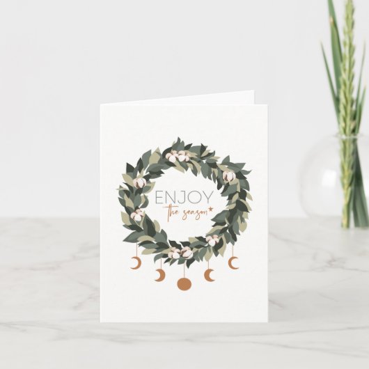 Profitez de la carte de Noël de la saison (Devant)