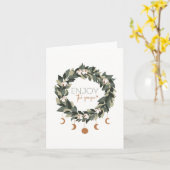 Profitez de la carte de Noël de la saison (Fleur jaune)