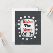 Profitez De La Carte De Voeux (Devant/Arrière en situation)