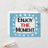 Profitez De La Carte De Voeux Moment (Devant/Arrière en situation)