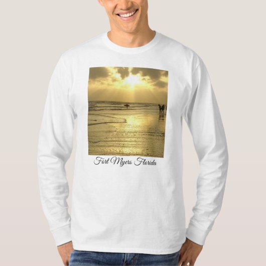 Profitez de la plage au T-shirt Sunset (Devant)