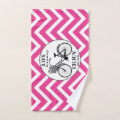 Profitez De La Promenade | Vélo Avec Fleurs Motiva (Serviette à main)