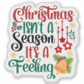 Profitez de Noël avec un Sticker Festif (Devant)