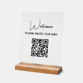 Profitez De Notre Wifi | WIFI Welcome QR Code (Angle)