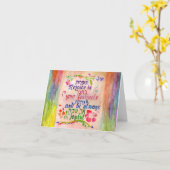 Profitez de vos festivals ! Carte de vœux (Fleur jaune)