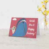 Profitez de votre carte de voeux voyage (Fleur jaune)