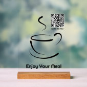 Profitez de votre repas, scannez le code QR pour p (Neutre)