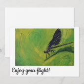 Profitez de votre vol, carte de voyage - Large yeu (Devant / Derrière)