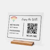 Profitez de WiFi QR Code Nom et mot de passe résea (Angle)