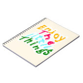 Profitez des Petites Choses Cahier de typographie (Côté gauche)