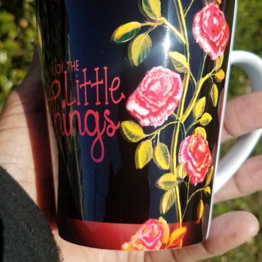"Profitez des petites choses" Latte Mug