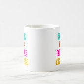 Profitez des petites choses - Mug coloré rétro (Centre)