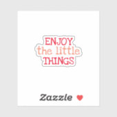 Profitez des petites choses Sticker esthétique ten (Feuille)