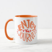 Profitez du voyage - Mug Motivationnel Rétro (Gauche)