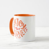 Profitez du voyage - Mug Motivationnel Rétro (Devant gauche)