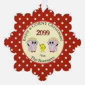 Profitez D'Un Noël Marron ! Carte d'ornement Popco (Recto)