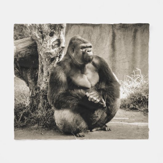 PROFONDE DANS LA PENSÉE Couverture en polaire (Devant (Horizontal))