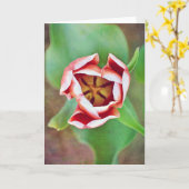 Profondément à l'intérieur de la carte de note d'a (Fleur jaune)