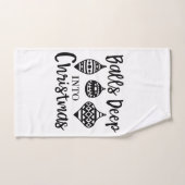 Profondément dans Noël, drôle de Noël Xmas  (Serviette à main)