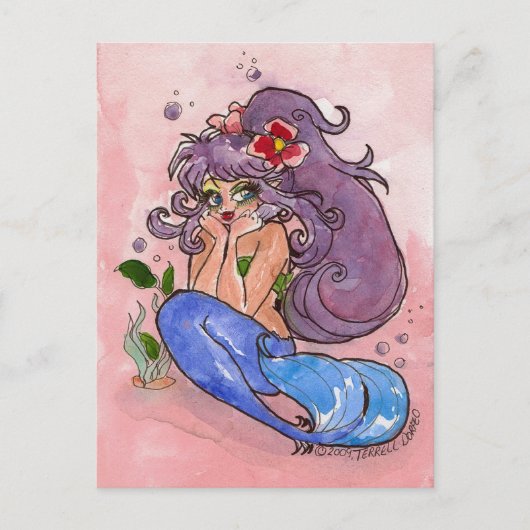 "PROFONDÉMENT" en carte postale de pensée par (Devant)