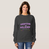 Profondeurs de Silence | Sweatshirt Violet Glitch (Devant entier)