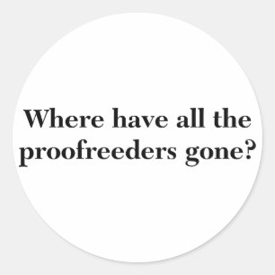 Profreaders Ronde Sticker