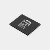 Progammer 6 stadia van het zuiveren post-it® notes (Schuin)