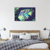 Progesteronkristallen Canvas Afdruk (Insitu (Slaapkamer))
