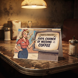 Prognose voor Vandaag. 100% Kans op Koffie Grapp Kaart