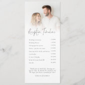 Program and Menu 2 Photo Overlay Wedding (Devant)