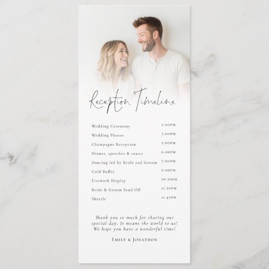 Program and Menu 2 Photo Overlay Wedding (Devant)