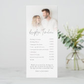 Program and Menu 2 Photo Overlay Wedding (Debout devant)